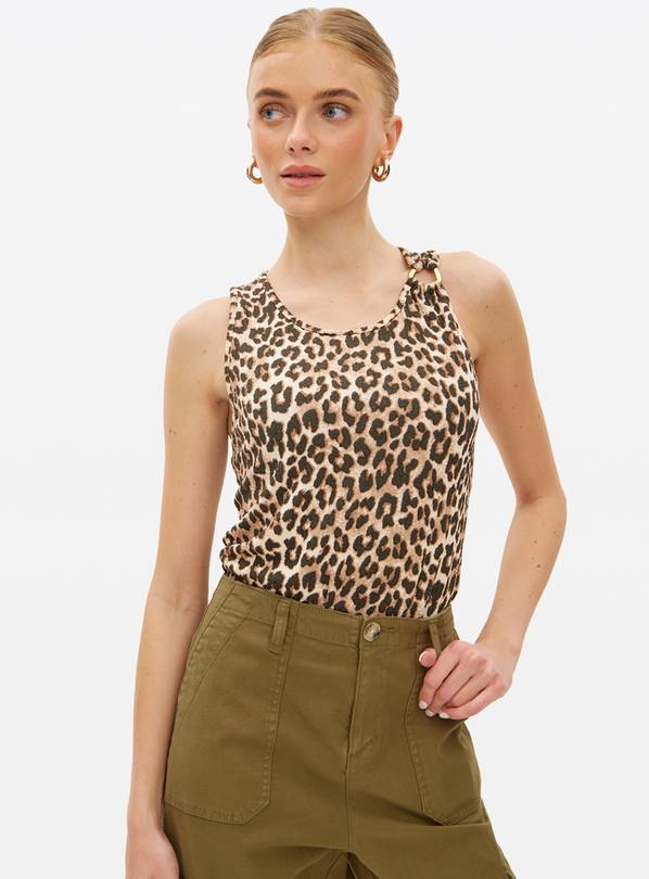 Leopard Print Ring Detail Vest Top 8